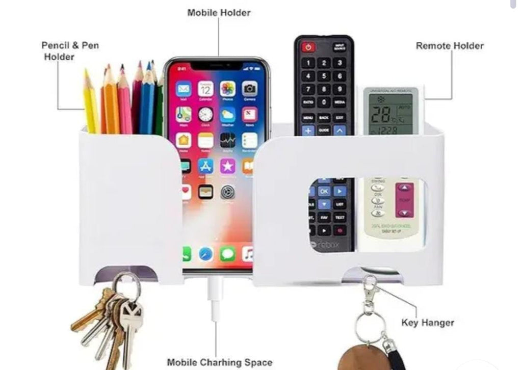 Mobile Holder |  |Multi-Purpose Phone Stand for Charging |  Smart Stand Gadget (White)